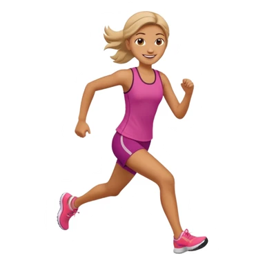 run girl sticker