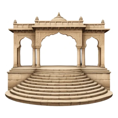 public amphitheater 16th century india sticker