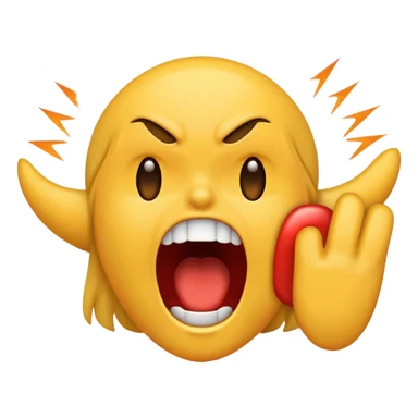 Someone screaming as loud as they can sticker