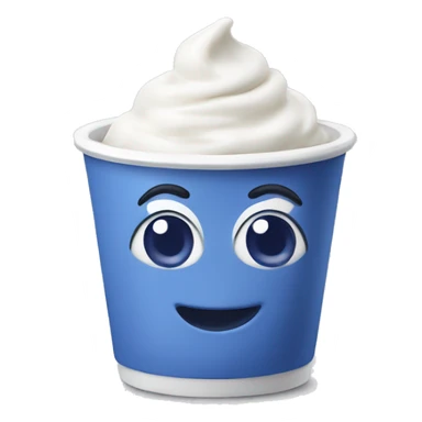 Yogurt with blueberries  sticker