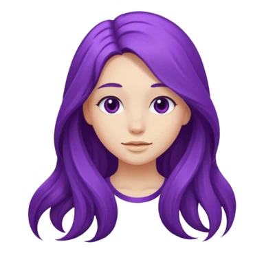 Purple girl sticker
