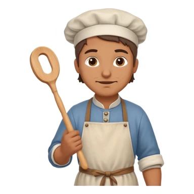 baker with rolling pin in Medieval Villagers sticker