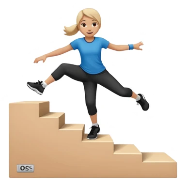a girl doing parkour at young kids school sticker