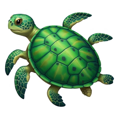 Tortue qui nage sticker