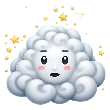 Make a fight dust Cloud with stars sticker