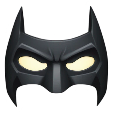 Batman Mask with total White eyes sticker