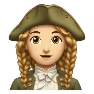 French-Revolution-girl-phrygian-cap-frowned sticker