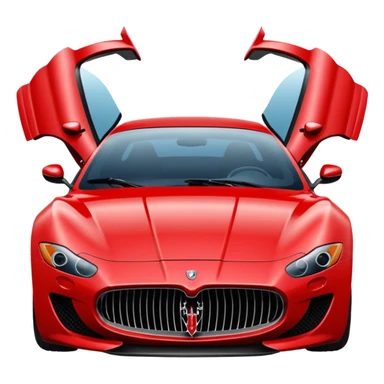 Maserati sports car sticker