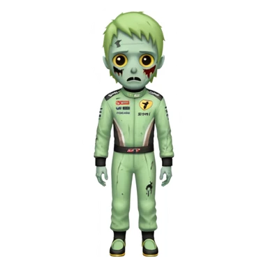 zombie formla 1 racer sticker