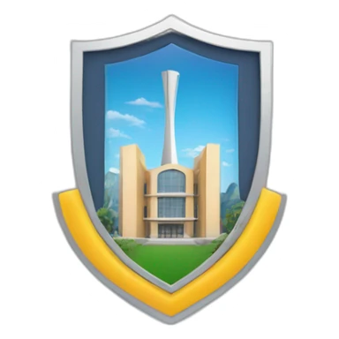 Baku Engineering university logo sticker