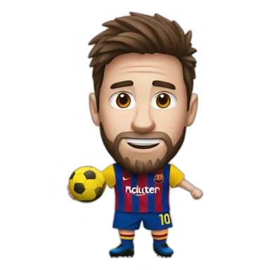 Lionnel Messi play football sticker