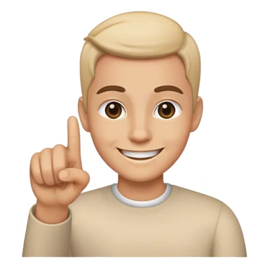 Quelqu’un qui sourit et qui nous pointe du doigt  sticker