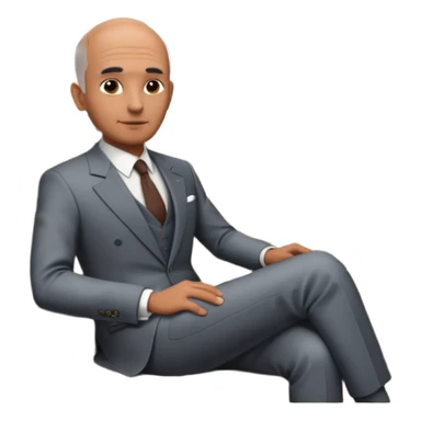 Balding graying indian guy in suit with a bentley sticker