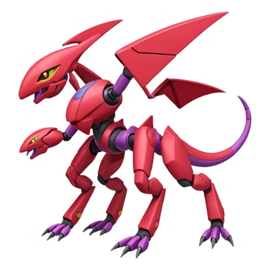 Heliolisk-Cyclizar-Genesect-Pokémon, full body sticker