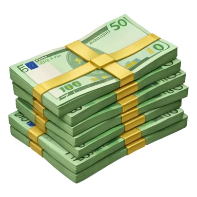 Capacités financières liasse d'euros sticker