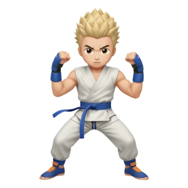 1 vs 100 fight anime Style boy sticker