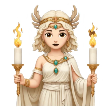 dark academia, Greek statue. Goddess Hecate  sticker