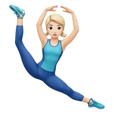 Women's gymnastics sticker