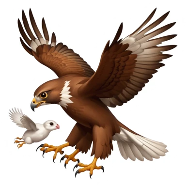 A thing catching a rabbit sticker