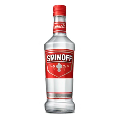 smirnoff vodka bottle sticker