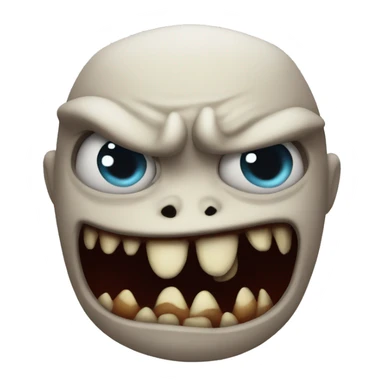 Nasty monster sticker