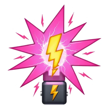 pink high voltage sticker