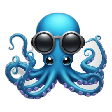 DJ octopus sticker