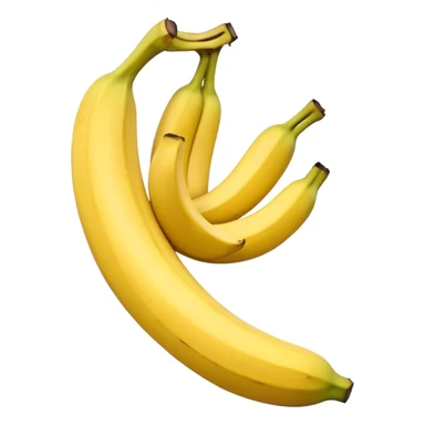 A hand made of bananas making a hang loose sign sticker