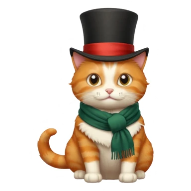 Ginger cat as Scrooge  sticker