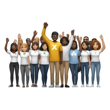 XRP army salute  sticker