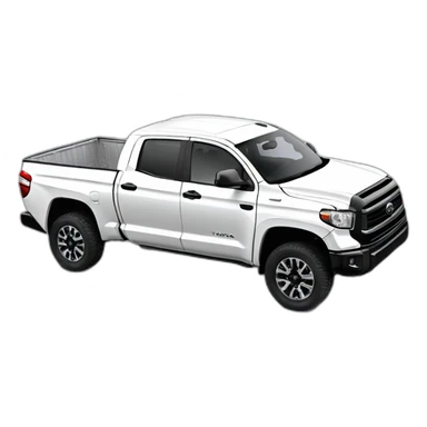 WHITE TOYOTA TUNDRA 2020 ON 33 INCH WHEELS sticker