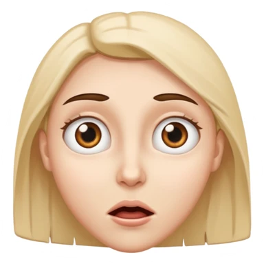 Face whit Eye pop like cartoons for surpirse sticker