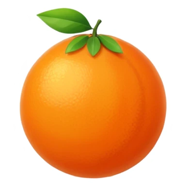 tangerine sphere sticker