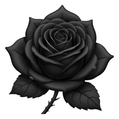 black rose emoji sticker