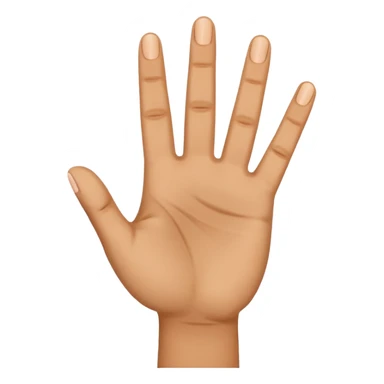 a hand with three fingers up sticker