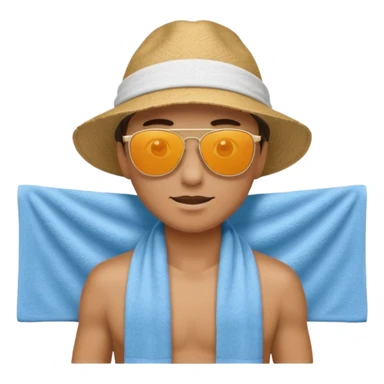 Light, airy, bright image of someone using the CoolTowel outdoors (gym, travel, or hot day) sticker