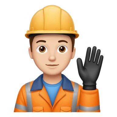 Stair Spotter + gloves, negative character sticker