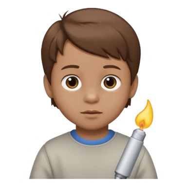 boy babybrown hair no doll lighter skin sticker