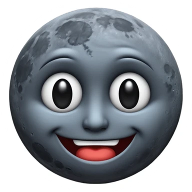 Cursed Pervertedly Smirking Side-eying Side-glancing Dark Moon emoji face sticker