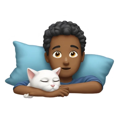 Boy day dreaming about getting a cat sticker