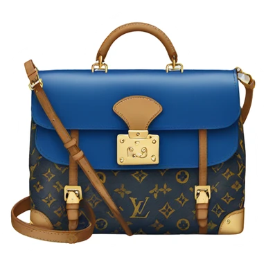 Louis Vuitton bag blue sticker