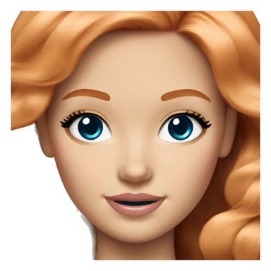 Beautiful Barbie ginger fair skin sticker