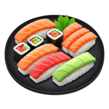 sushi with wasabi sticker