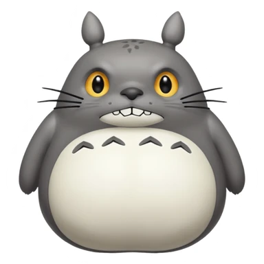 Totoro tierno que se parezca al real  sticker