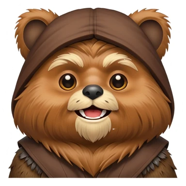 Ewok star wars emoji sticker