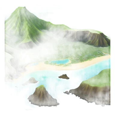 Hawaiian islands sticker