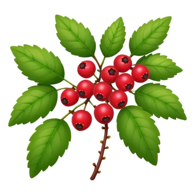 berry bush sticker
