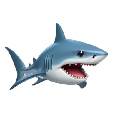 Requin avec coeur dans les yeux sticker