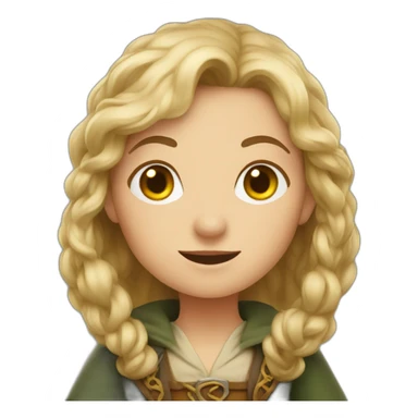 female hobbit sticker