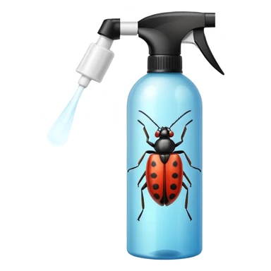 realistic bug killing spray sticker